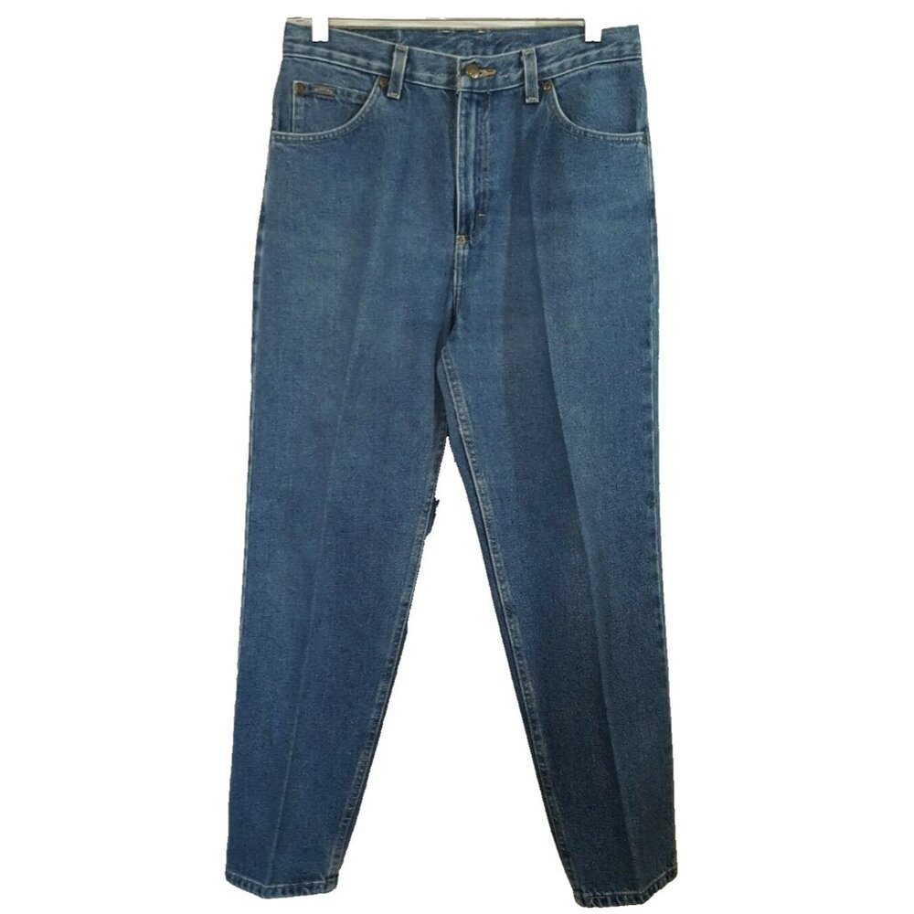 Lee Riders Jeans Womens 10P Medium Wash Denim Mom High Waist Relaxed Fit Vintage